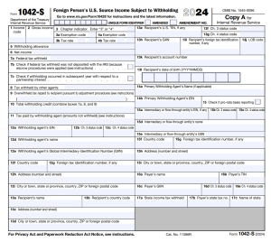 What is IRS Form 1042-S? A Quick Guide on how to file Form 1042-S