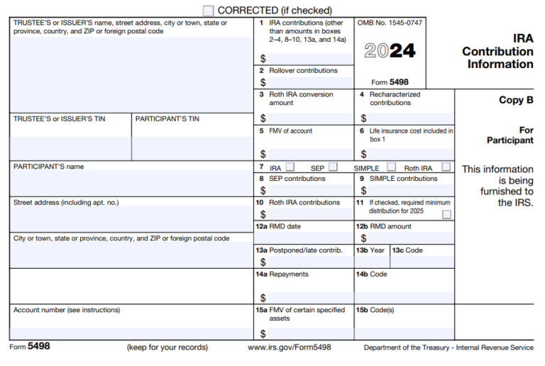 What is IRS Form 5498: IRA Contributions Information? | Tax1099 Blog