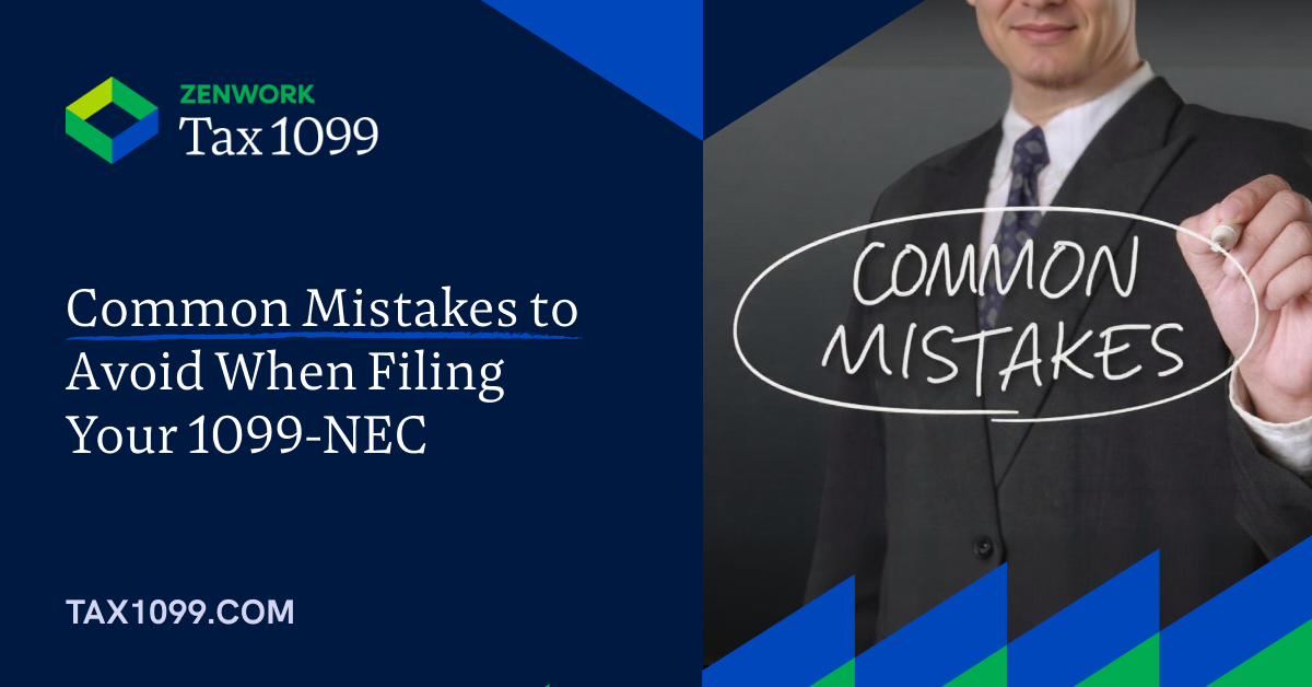 Common mistakes while filing 1099-NEC form