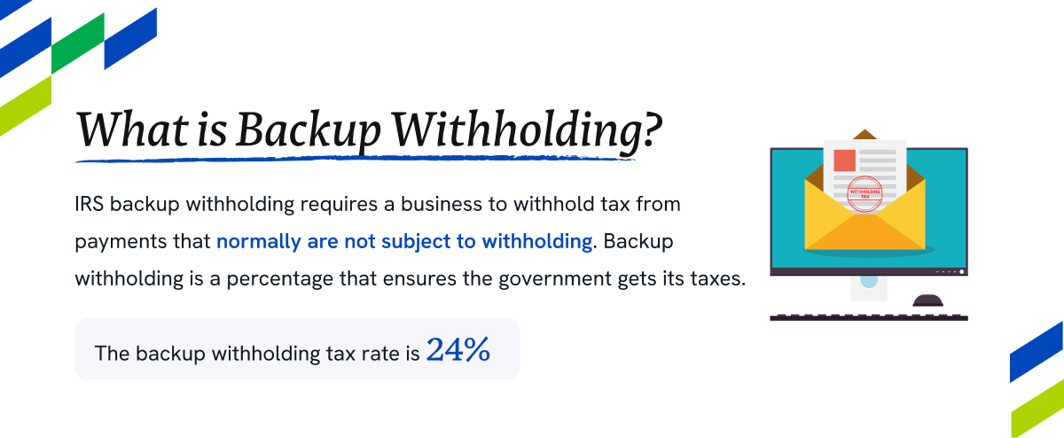 what is backup withholding?