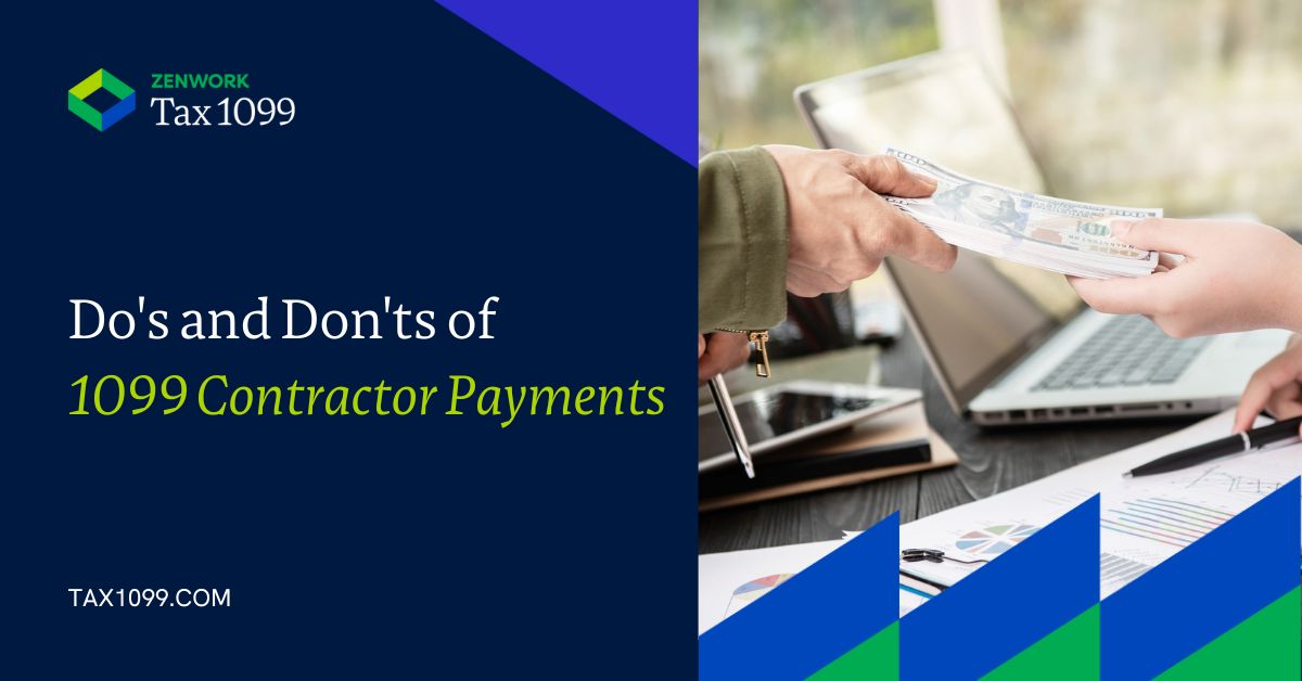 Do's and Don't of 1099 Contractor Payment Reporting