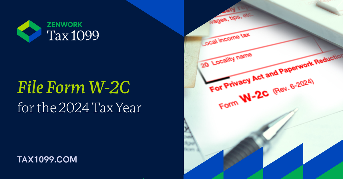 File Form W-2C with tax1099