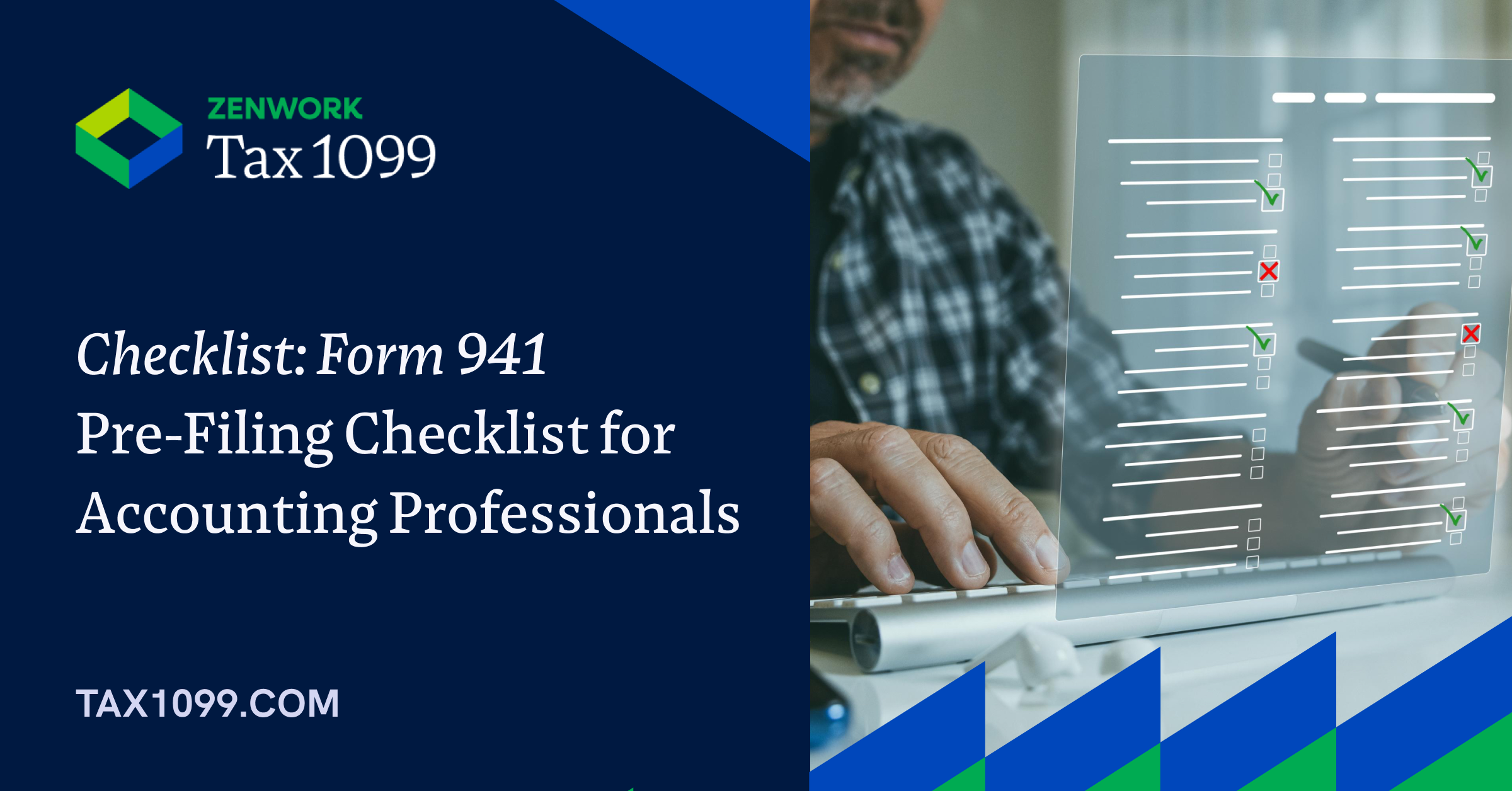 Form 941 pre-filing checklist for accounting professionals
