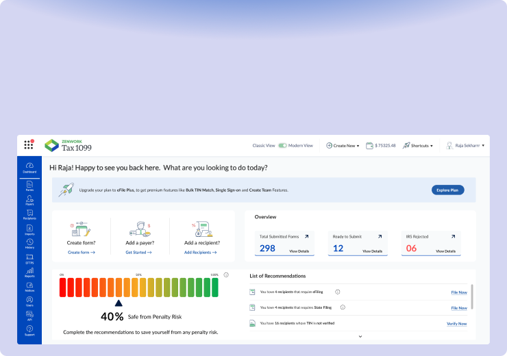 Centralized Dashboard 