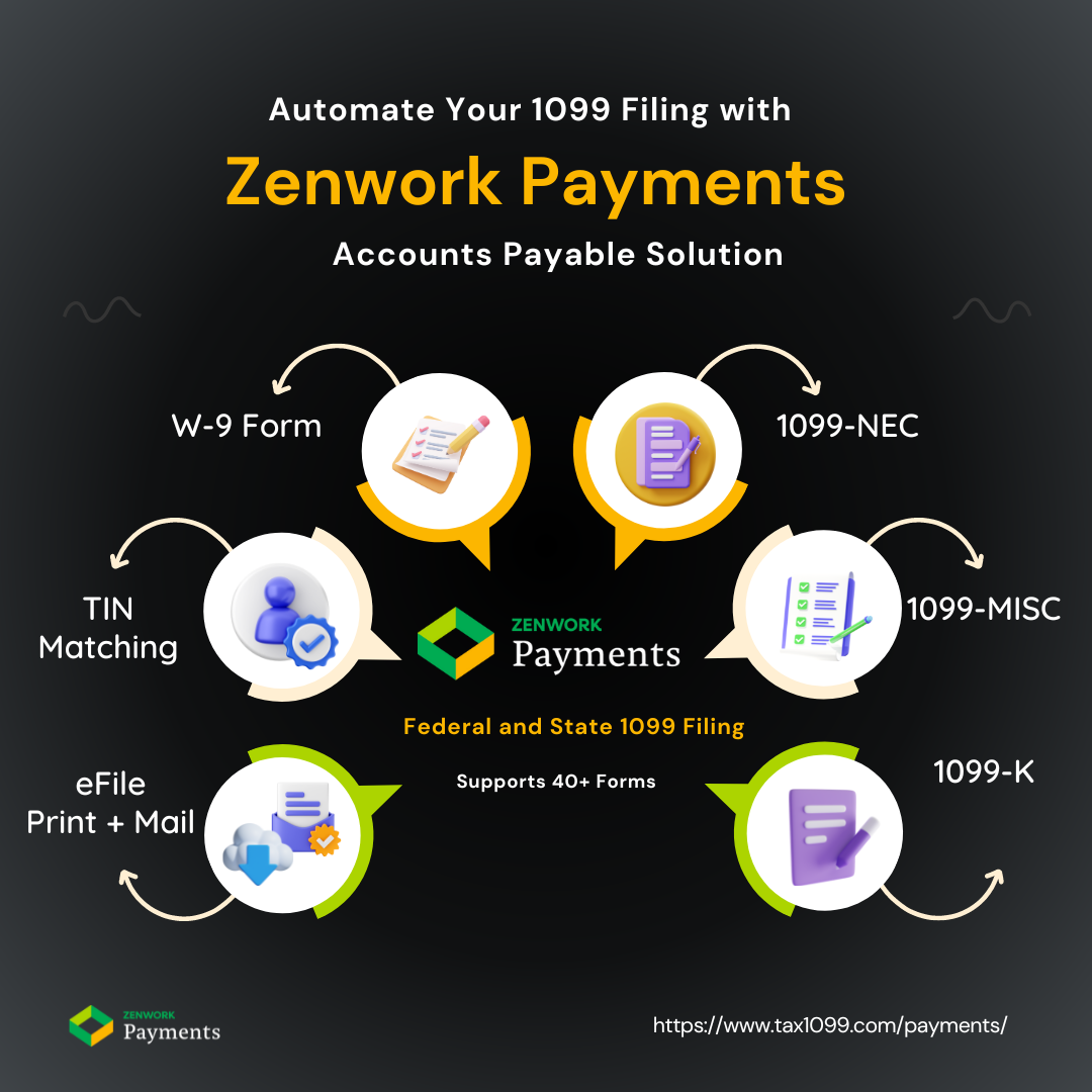 Automate Your 1099 Filing with Zenwork Payments